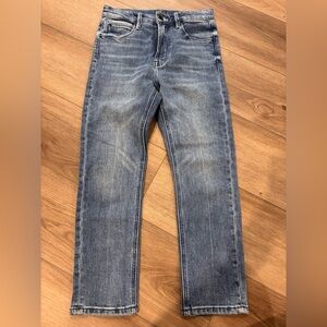 MOTHER Women's Straight Blue Jeans